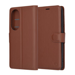 Husa Honor 90 Techsuit Leather Folio, maro