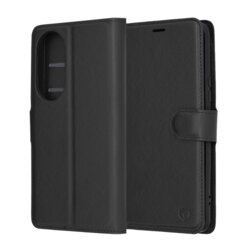 Husa Honor 90 Techsuit Leather Folio, negru