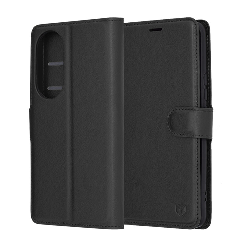 Husa Honor 90 Techsuit Leather Folio, negru