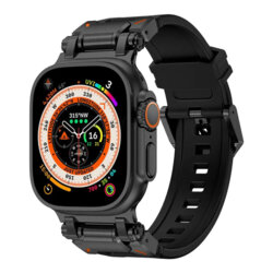 Curea Apple Watch SE 44mm Techsuit, negru, W064