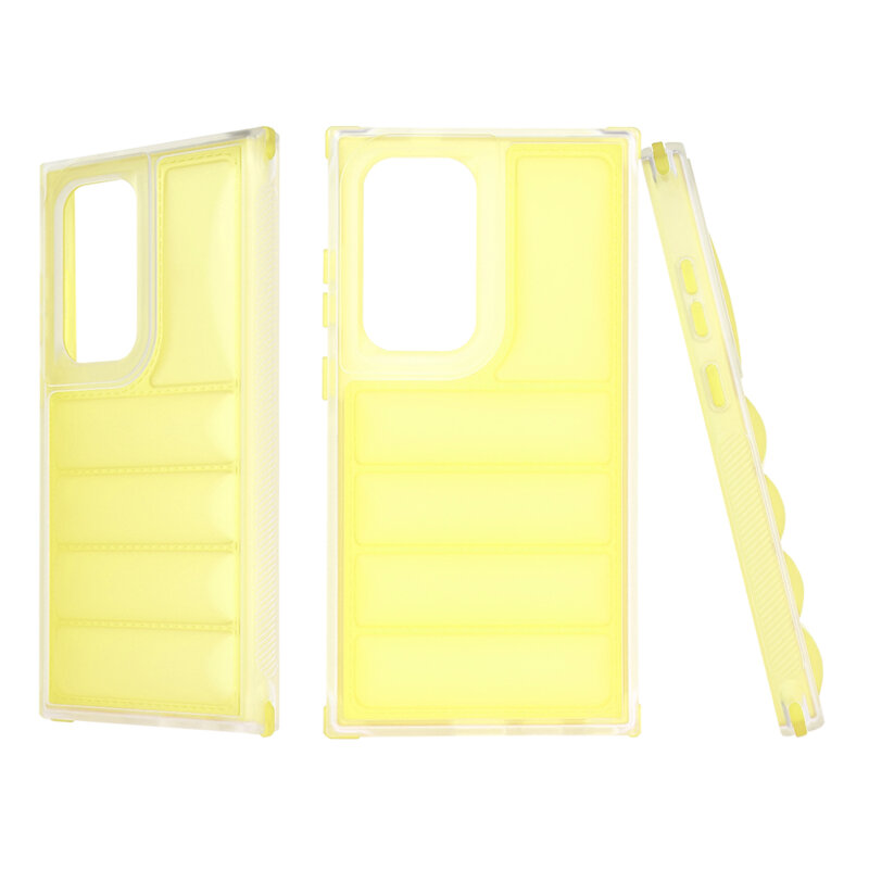 Husa Samsung Galaxy S24 Ultra Techsuit Wave Shield, galben