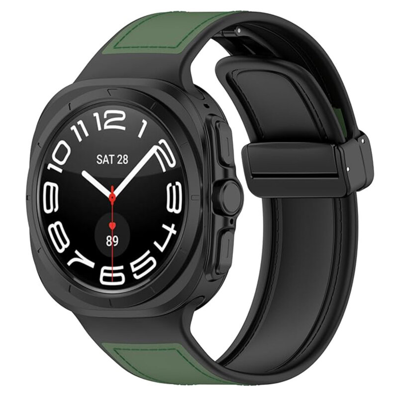 Curea Samsung Galaxy Watch Ultra 47mm Techsuit, verde, W056
