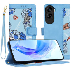 Husa personalizata fete Honor 90 Lite Techsuit FlipCraft, bleu