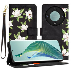 Husa personalizata fete Honor Magic5 Lite Techsuit FlipCraft, negru