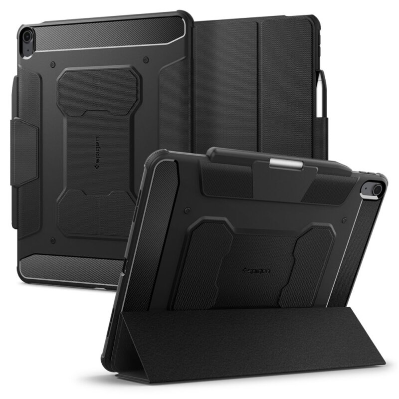 Husa iPad Air 13 (2024) Spigen Rugged Armor Pro, negru