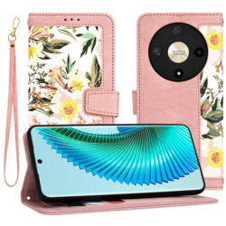 Husa personalizata fete Honor Magic6 Lite Techsuit FlipCraft, roz