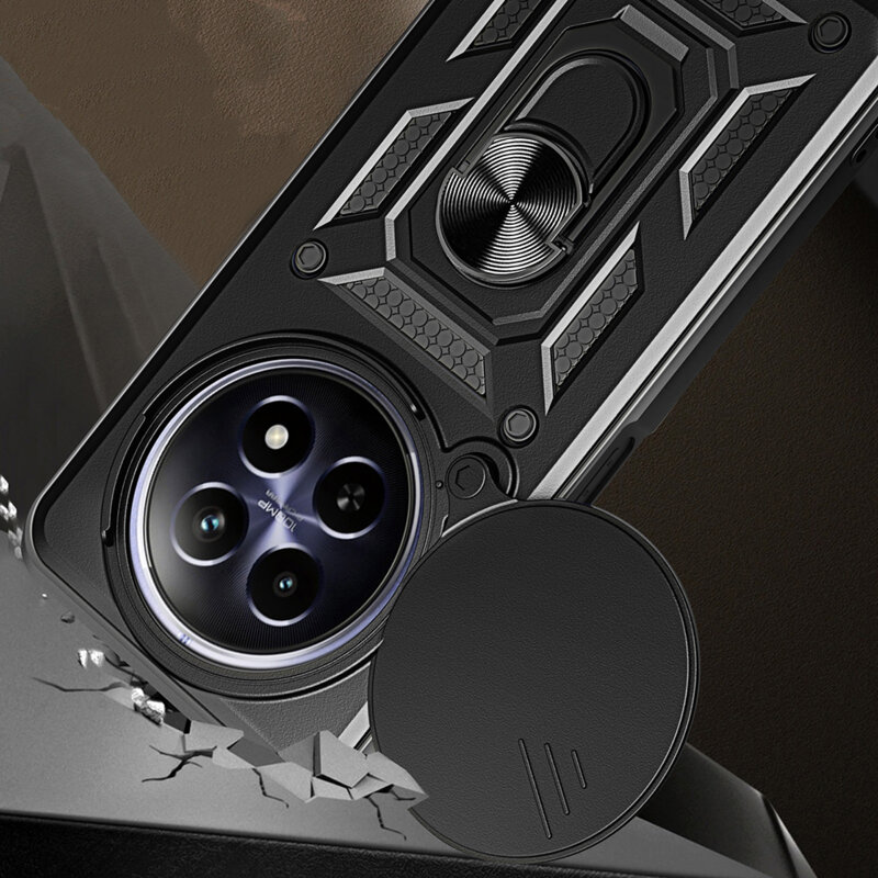 Husa Oppo Reno12 F 5G protectie camera Techsuit CamShield Series, albastru