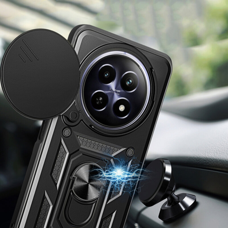 Husa Oppo Reno12 F 5G protectie camera Techsuit CamShield Series, negru