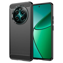 Husa Realme 12 4G Techsuit Carbon Silicone, negru