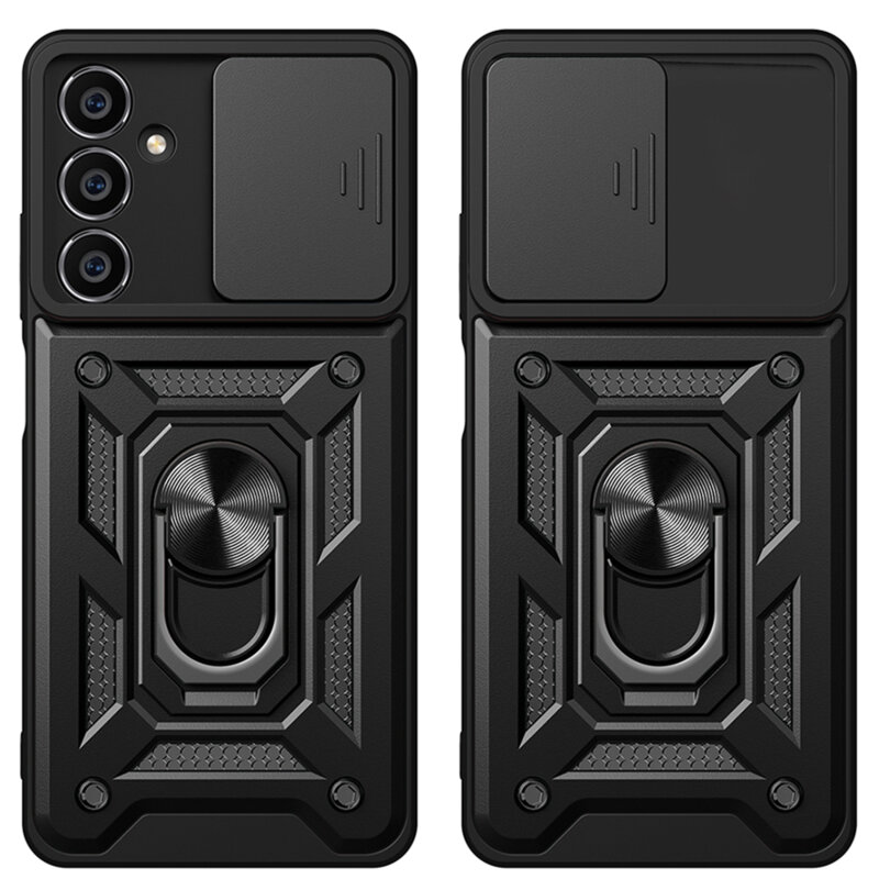 Husa Samsung Galaxy M35 protectie camera Techsuit CamShield Series, negru