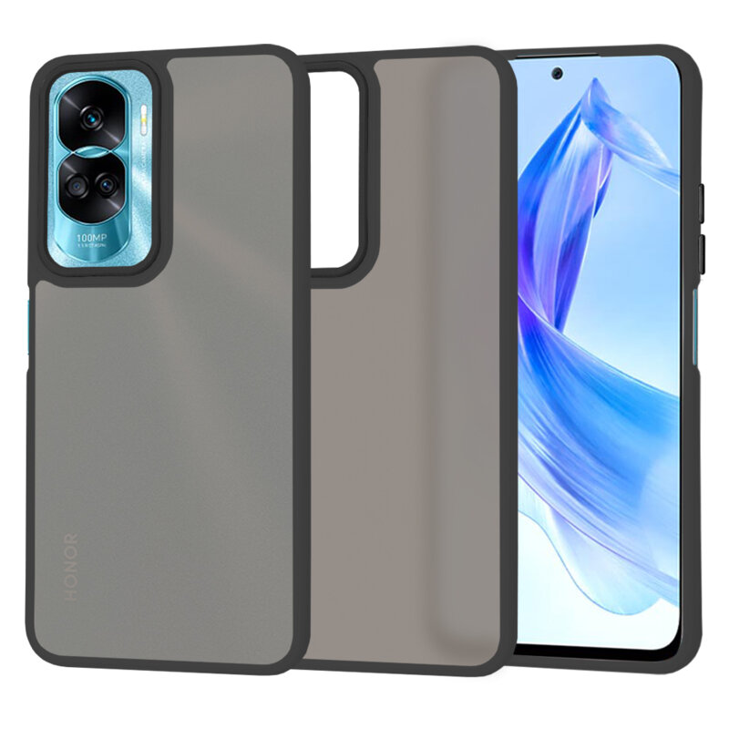 Husa Honor 90 Lite Techsuit HaloFrost Series, negru