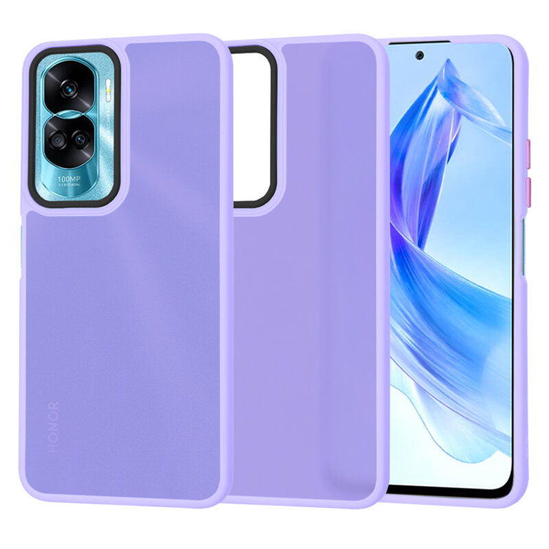 Husa Honor 90 Lite Techsuit HaloFrost Series, mov deschis