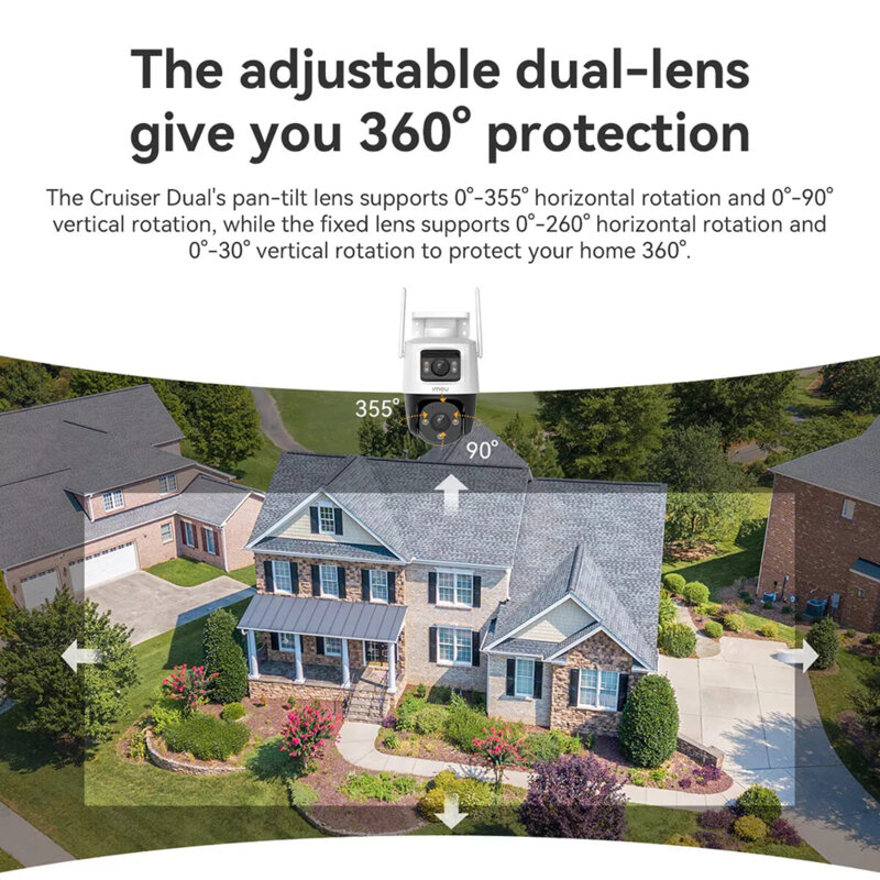 Camera supraveghere exterior wireless Imou, IPC-S7XP-8M0WED-0360B