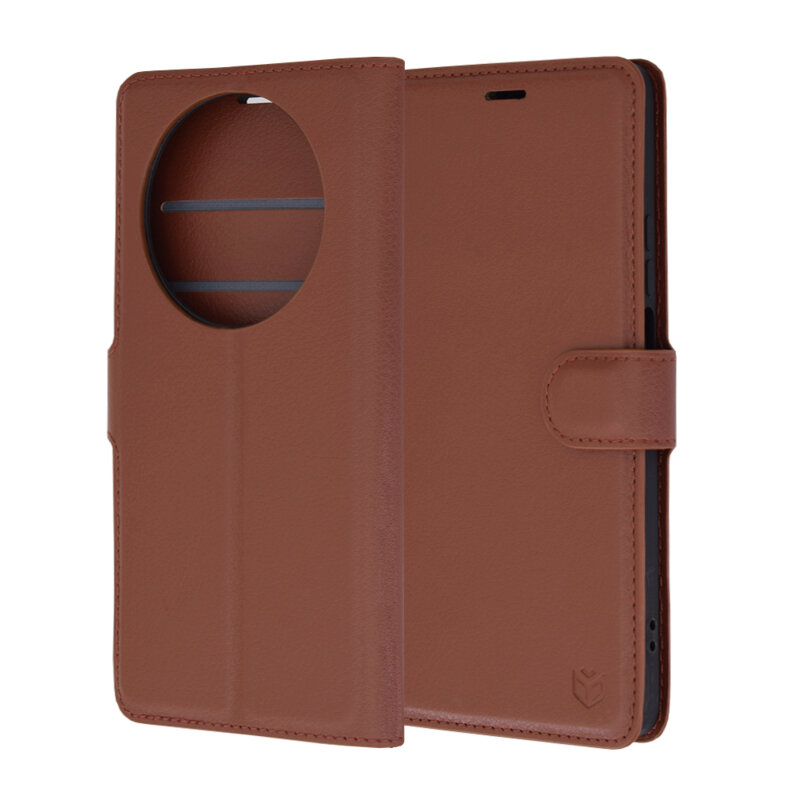 Husa Huawei nova 12i Techsuit Leather Folio, maro