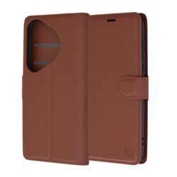 Husa Huawei Pura 70 Techsuit Leather Folio, maro
