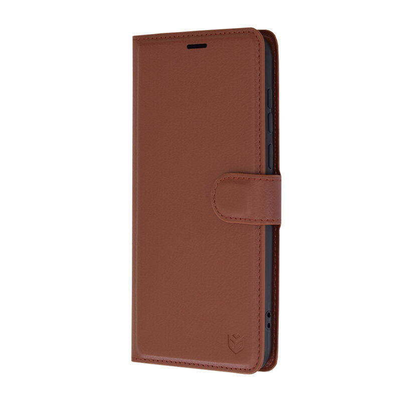 Husa Huawei Pura 70 Techsuit Leather Folio, maro