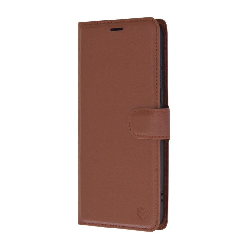 Husa Huawei Pura 70 Pro Techsuit Leather Folio, maro