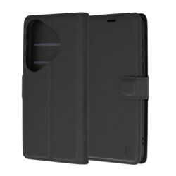 Husa Huawei Pura 70 Pro Techsuit Leather Folio, negru