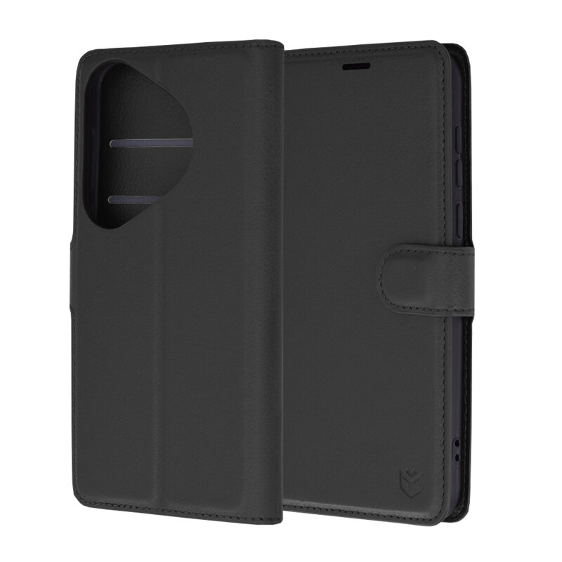 Husa Huawei Pura 70 Pro Techsuit Leather Folio, negru