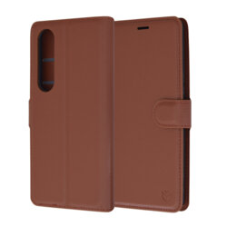 Husa Sony Xperia 1 VI Techsuit Leather Folio, maro
