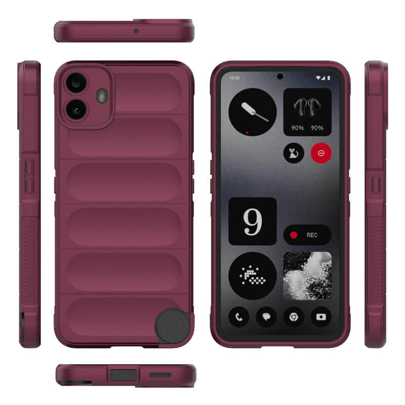 Husa Nothing CMF Phone 1 Techsuit Magic Shield, bordo
