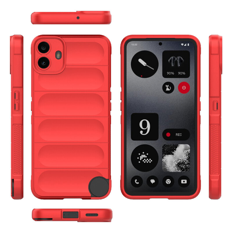 Husa Nothing CMF Phone 1 Techsuit Magic Shield, rosu