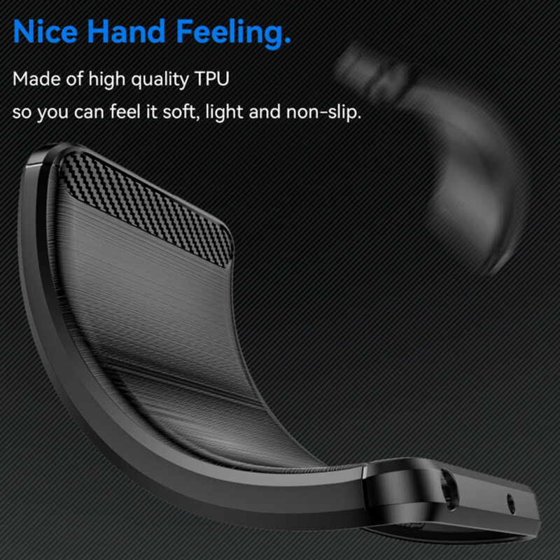 Husa Nothing CMF Phone 1 Techsuit Carbon Silicone, negru