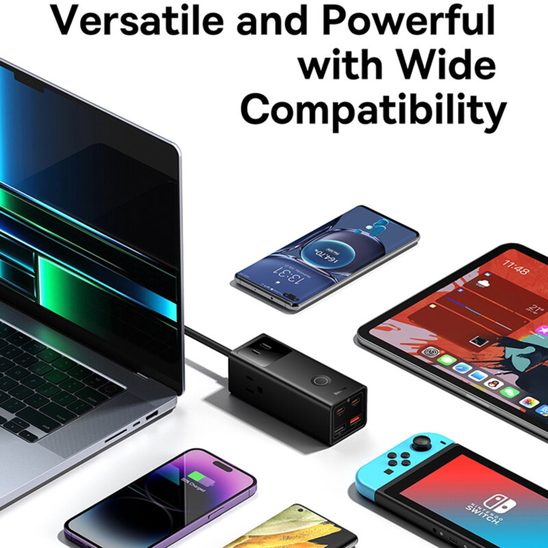 Incarcator US 65W, cablu de alimentare 100W Baseus PSLA020101