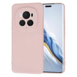 Husa silicon Honor Magic6 Pro Techsuit SoftFlex, roz pudra