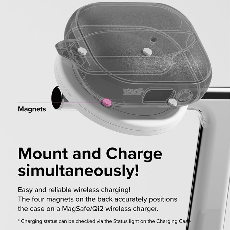 Husa Samsung Galaxy Buds 3 Ringke Onyx Magnetic, negru