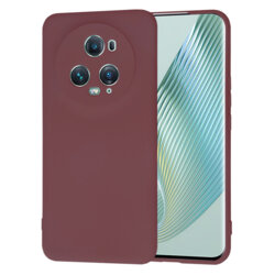 Husa silicon Honor Magic5 Pro Techsuit SoftFlex, bordo