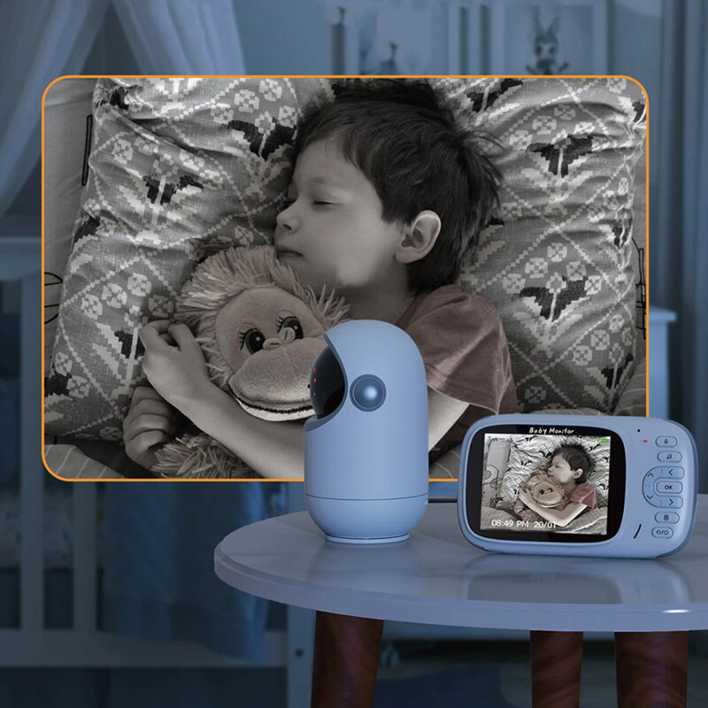 Monitor bebelus pentru supraveghere copii Techsuit, VB802, alb