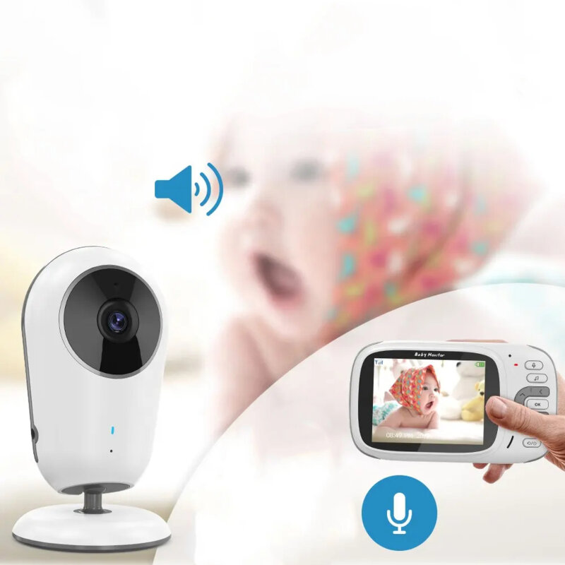 Baby monitor pentru supraveghere bebe Techsuit, VB609, alb