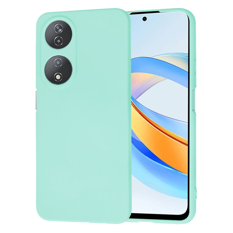 Husa silicon Honor X7b 5G Techsuit SoftFlex, turcoaz
