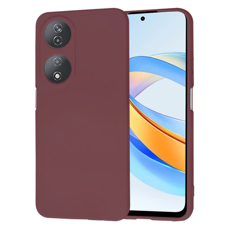 Husa silicon Honor X7b 5G Techsuit SoftFlex, bordo