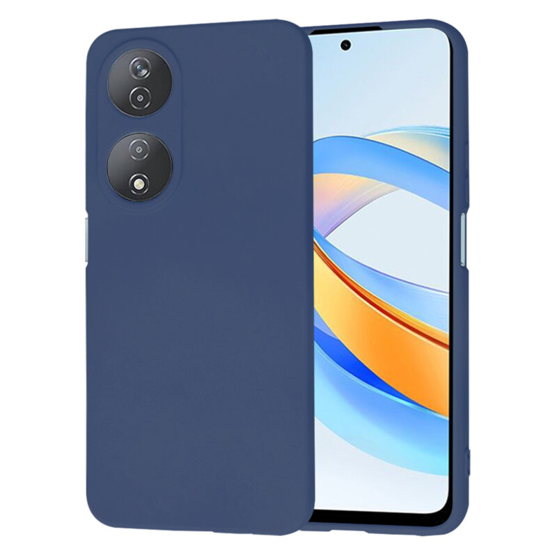 Husa silicon Honor X7b 5G Techsuit SoftFlex, bleumarin