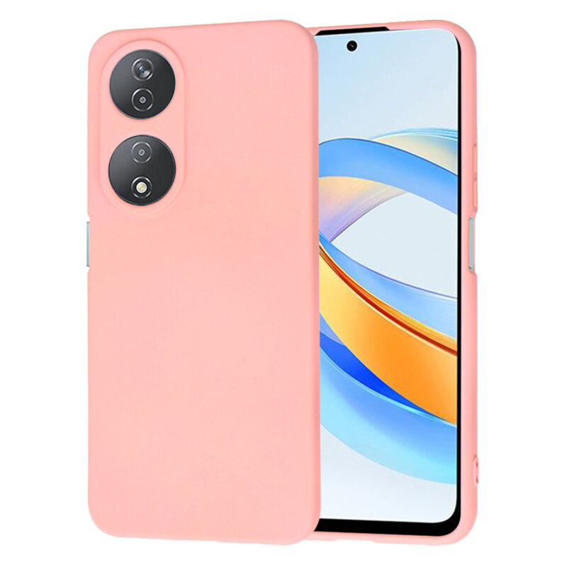 Husa silicon Honor X7b 5G Techsuit SoftFlex, roz