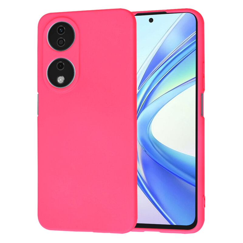 Husa silicon Honor X7b Techsuit SoftFlex, fucsia