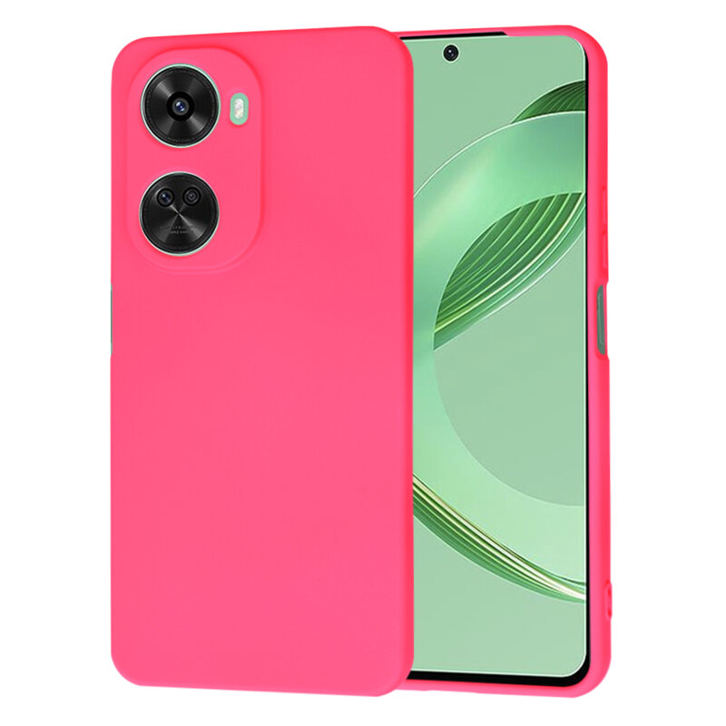 Husa silicon Huawei nova 12 SE Techsuit SoftFlex, fucsia