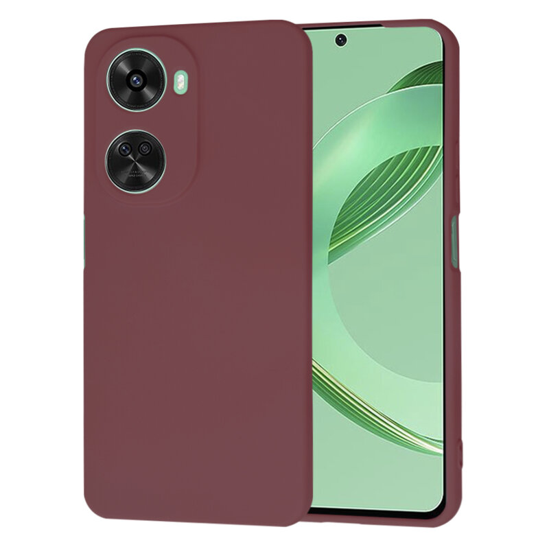 Husa silicon Huawei nova 12 SE Techsuit SoftFlex, bordo