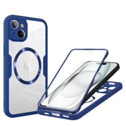 Husa 360° iPhone 15 Techsuit ColorVerse MagSafe, albastru