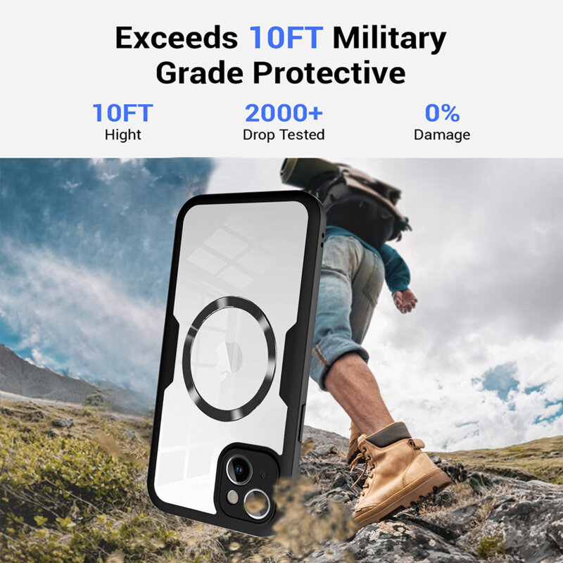 Husa 360° iPhone 15 Techsuit ColorVerse MagSafe, roz