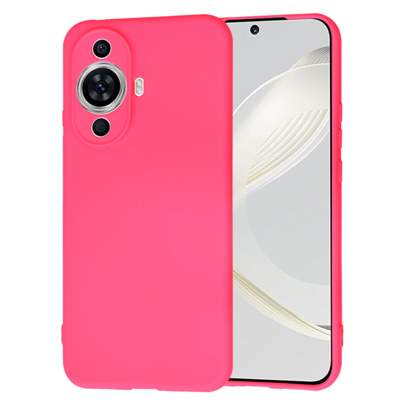 Husa silicon Huawei nova 11 Techsuit SoftFlex, fucsia