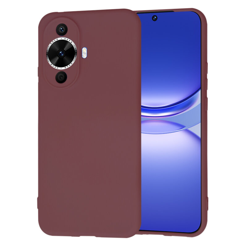 Husa silicon Huawei nova 12s Techsuit SoftFlex, bordo