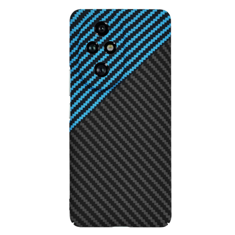 Husa Honor 200 Pro Techsuit Carbonite FiberShell, bleu
