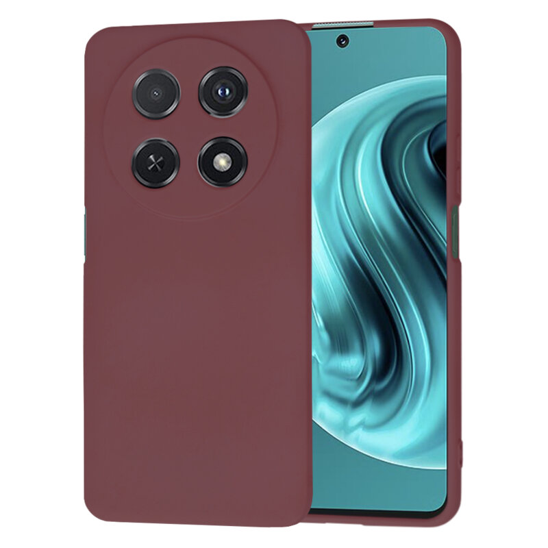 Husa silicon Huawei nova 12i Techsuit SoftFlex, bordo