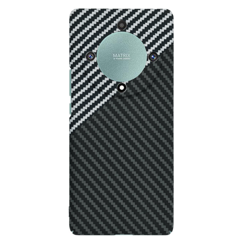 Husa Honor Magic5 Lite Techsuit Carbonite FiberShell, gri