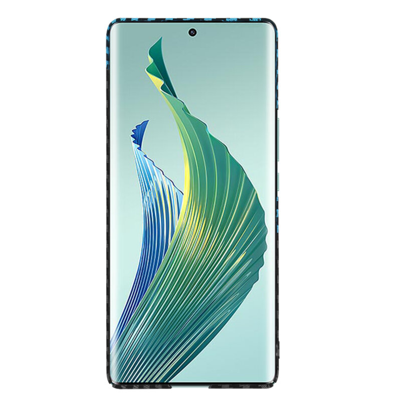 Husa Honor Magic5 Lite Techsuit Carbonite FiberShell, bleu