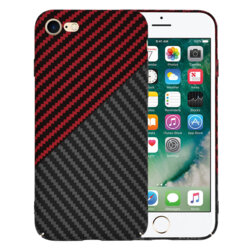 Husa iPhone 7 Techsuit Carbonite FiberShell, rosu inchis