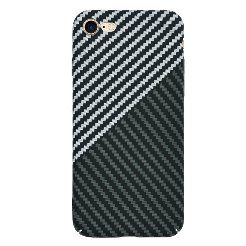 Husa iPhone 7 Techsuit Carbonite FiberShell, gri